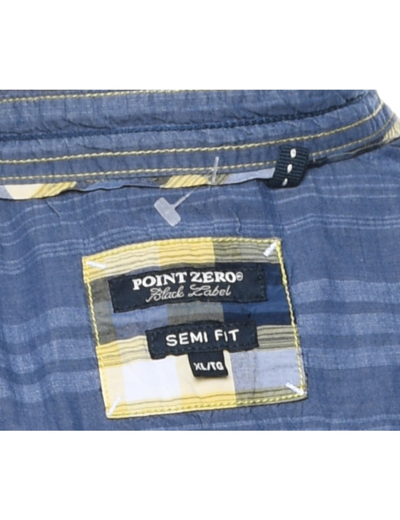 Short Sleeve Checked Shirt - XL