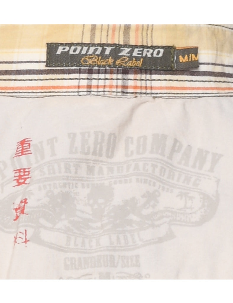 Short Sleeve Checked Shirt - M