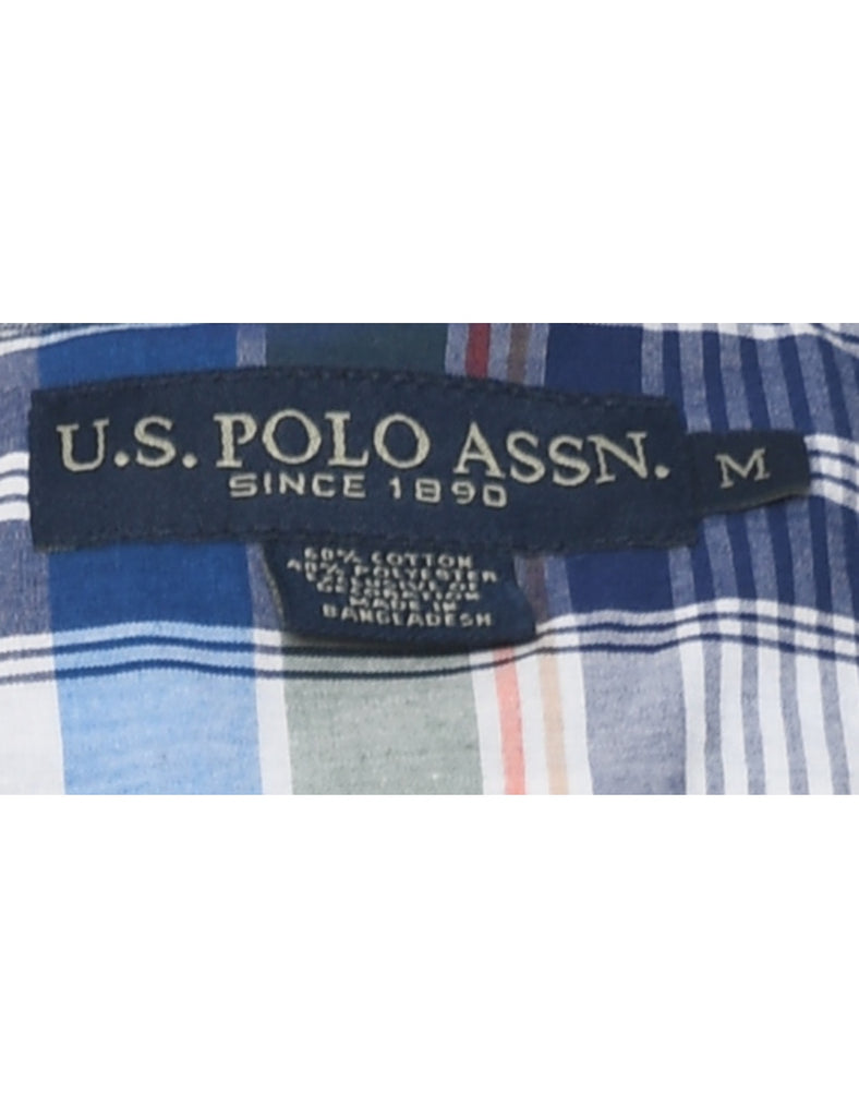Short Sleeve Checked Shirt - M