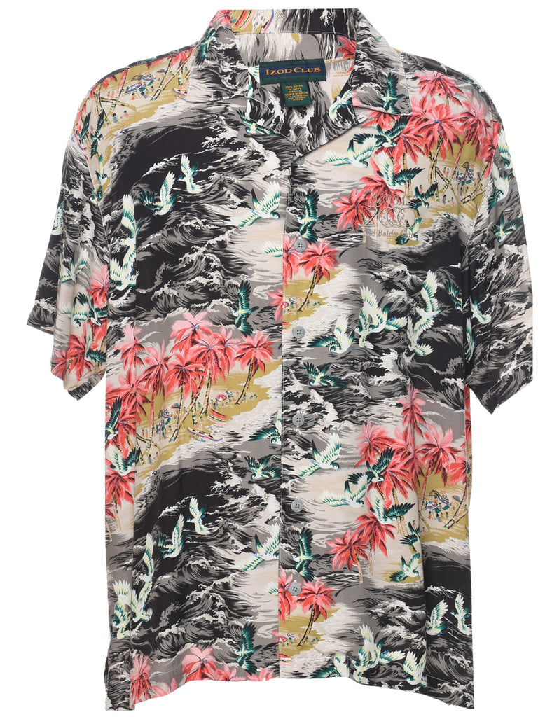 Short Sleeve Hawaiian Shirt - L
