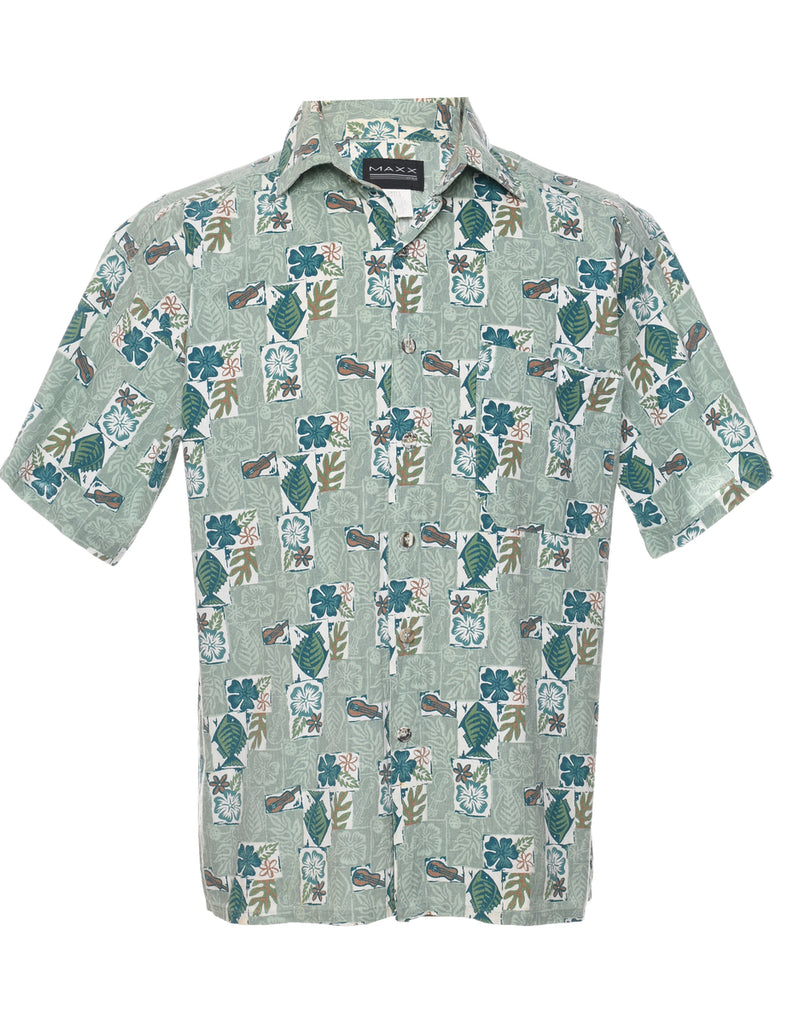 Short Sleeve Hawaiian Shirt - S