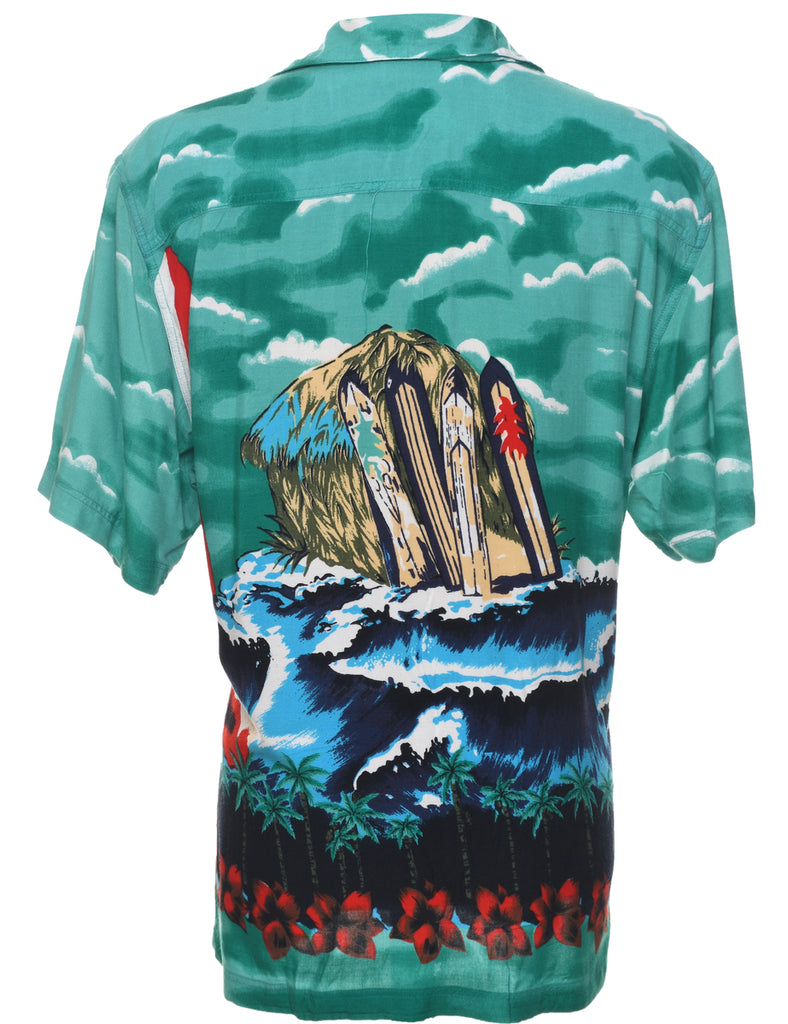 Short Sleeve Hawaiian Shirt - L