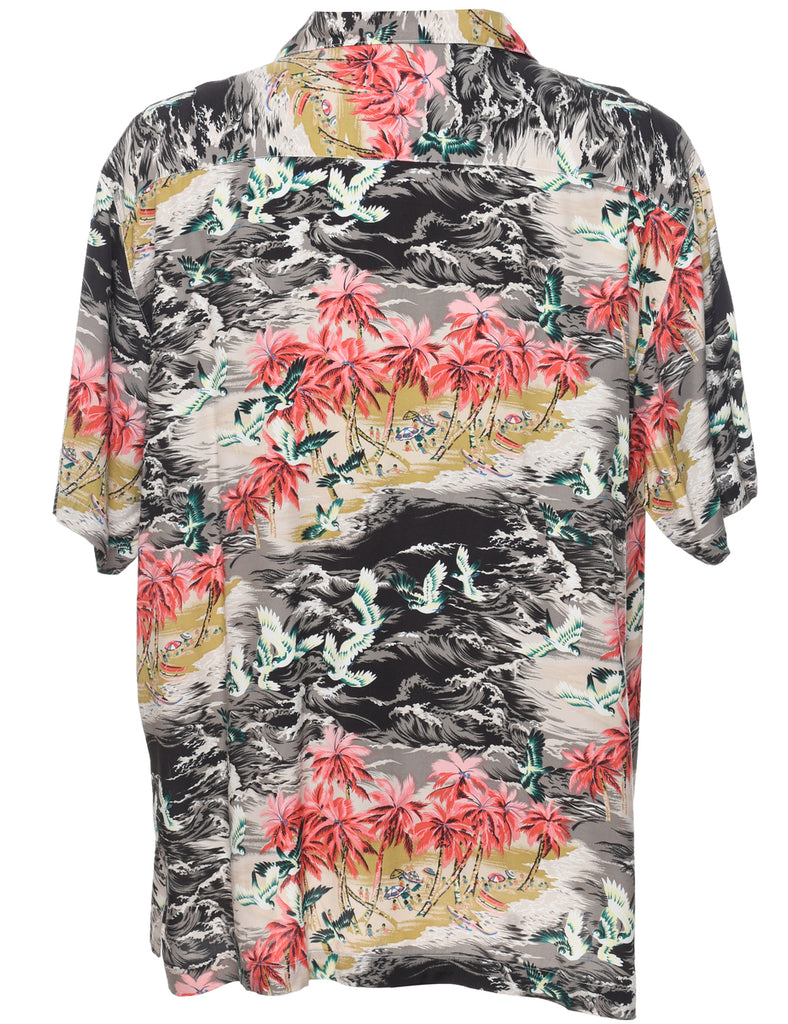 Short Sleeve Hawaiian Shirt - L