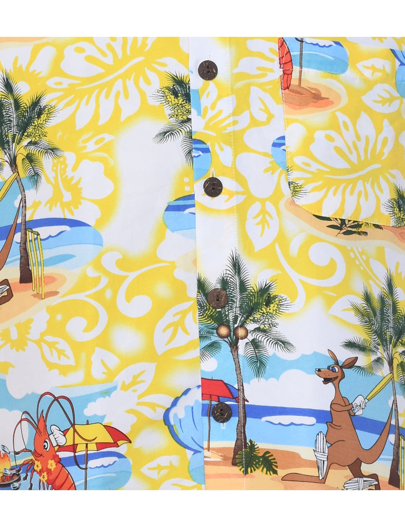 Short Sleeve Hawaiian Shirt - S