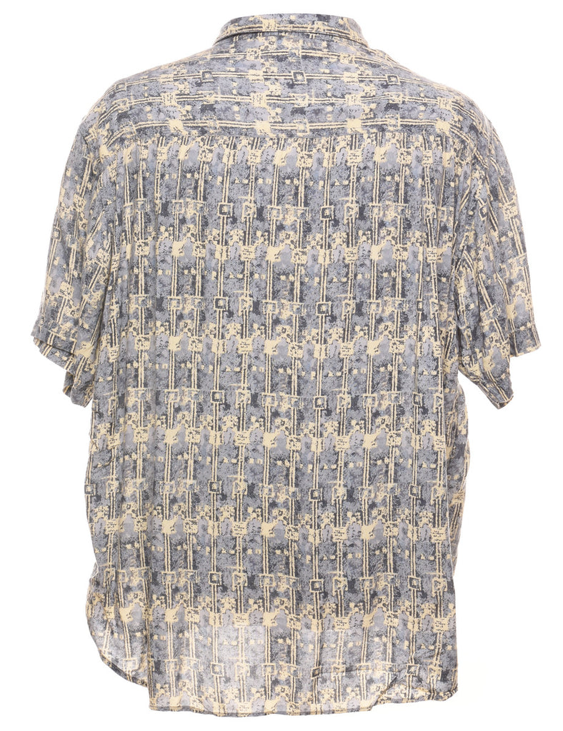 Short Sleeve Patterned Shirt - XL