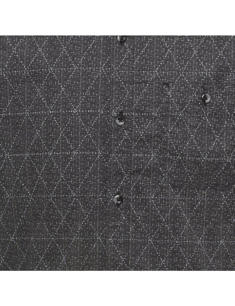 Short Sleeve Patterned Shirt - XL