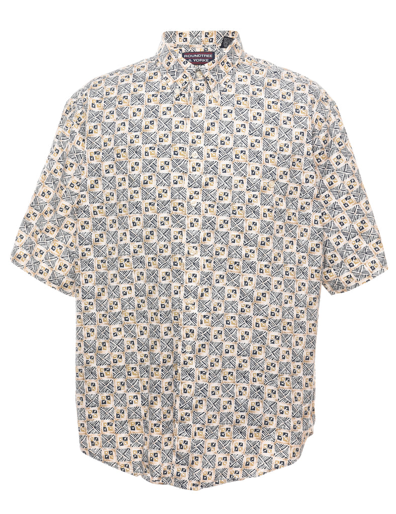 Short Sleeve Printed Shirt - XL