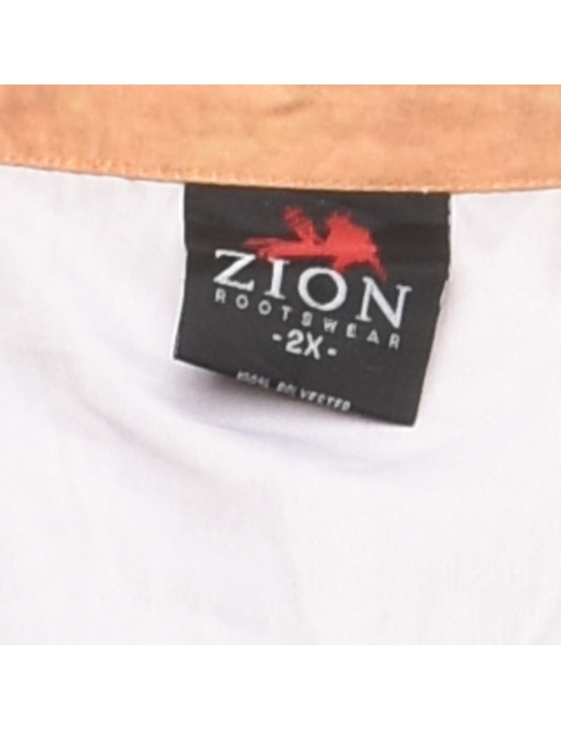 Short Sleeve Printed Shirt - XXL