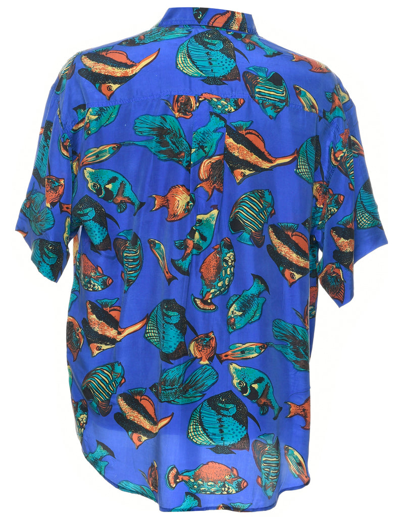 Silk Fish Short Sleeved Shirt - XL