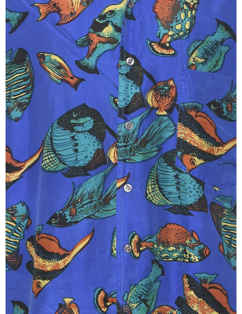 Silk Fish Short Sleeved Shirt - XL