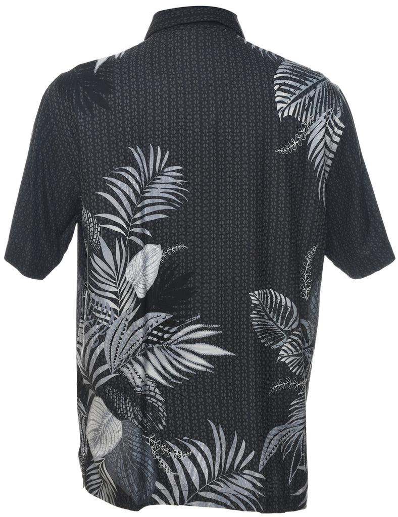 Silk Foliage Hawaiian Shirt - M
