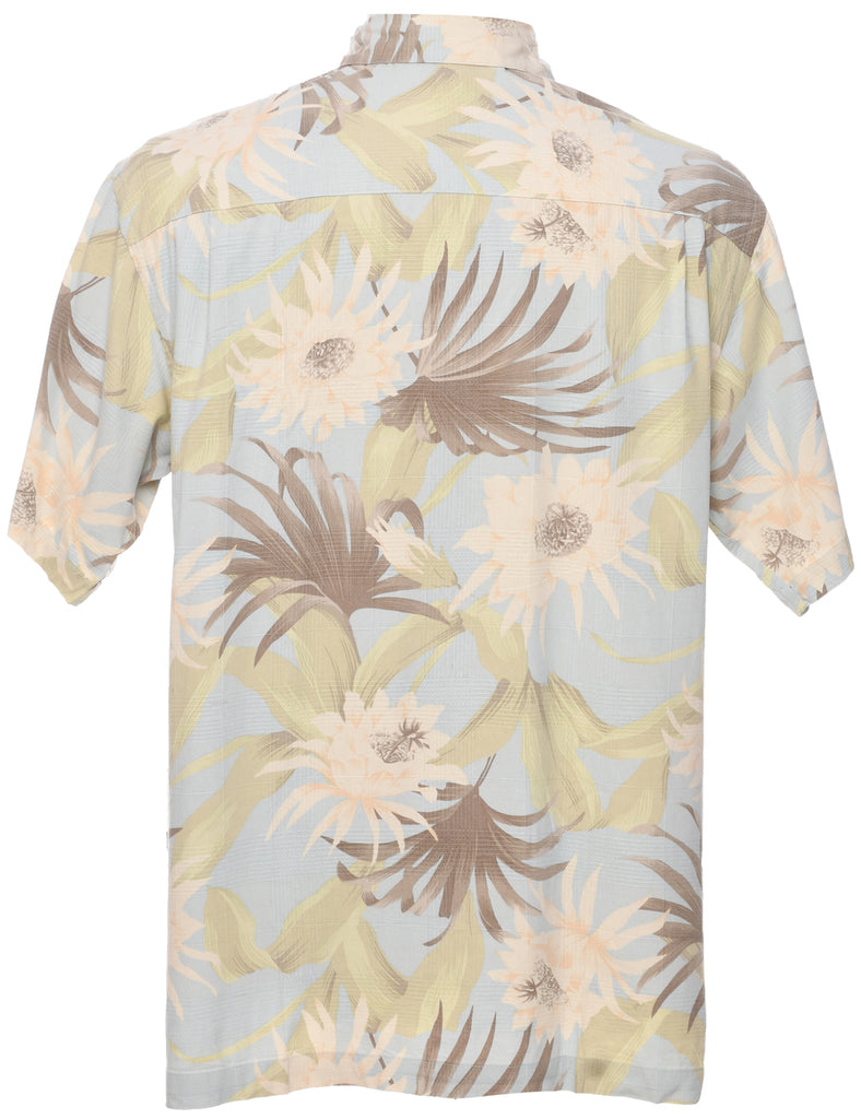Silk Geoffrey Beene Hawaiian Shirt - L