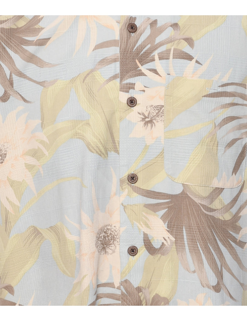 Silk Geoffrey Beene Hawaiian Shirt - L