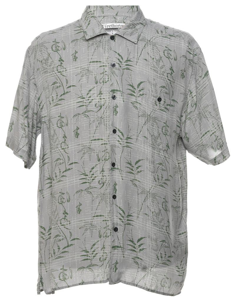 Silk Hawaiian Shirt - L