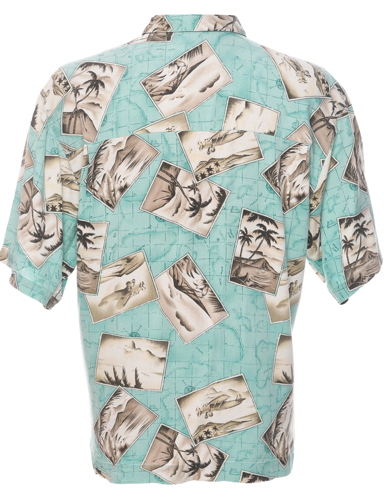Silk Hawaiian Shirt - L