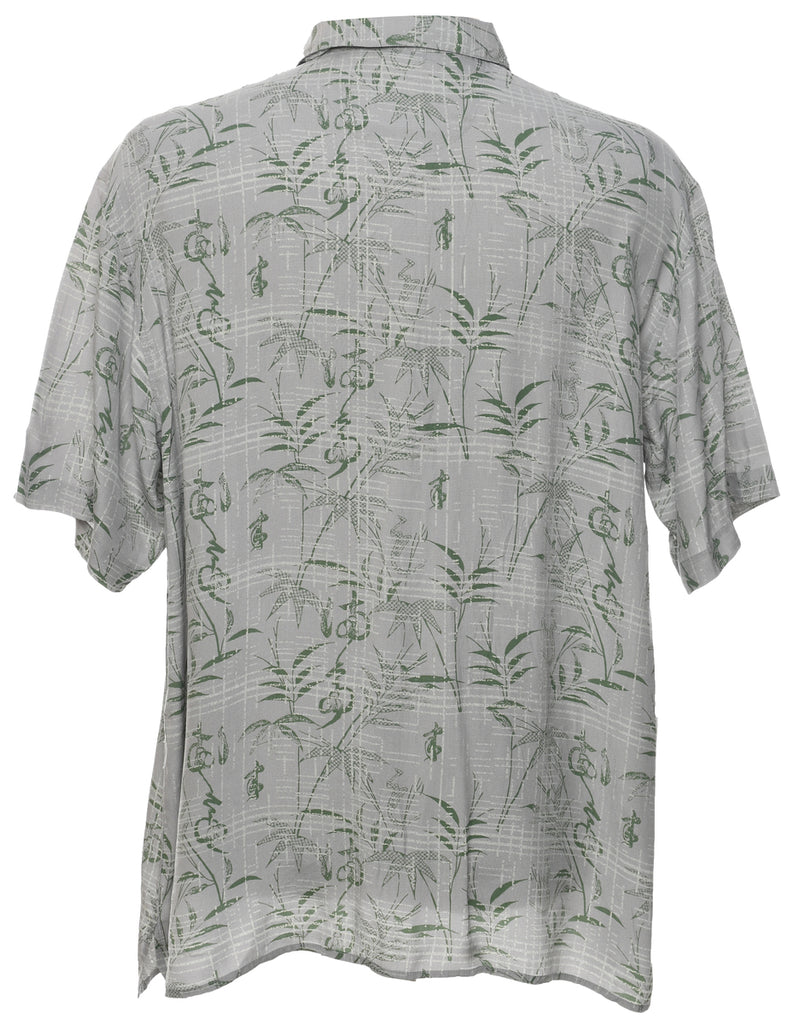 Silk Hawaiian Shirt - L