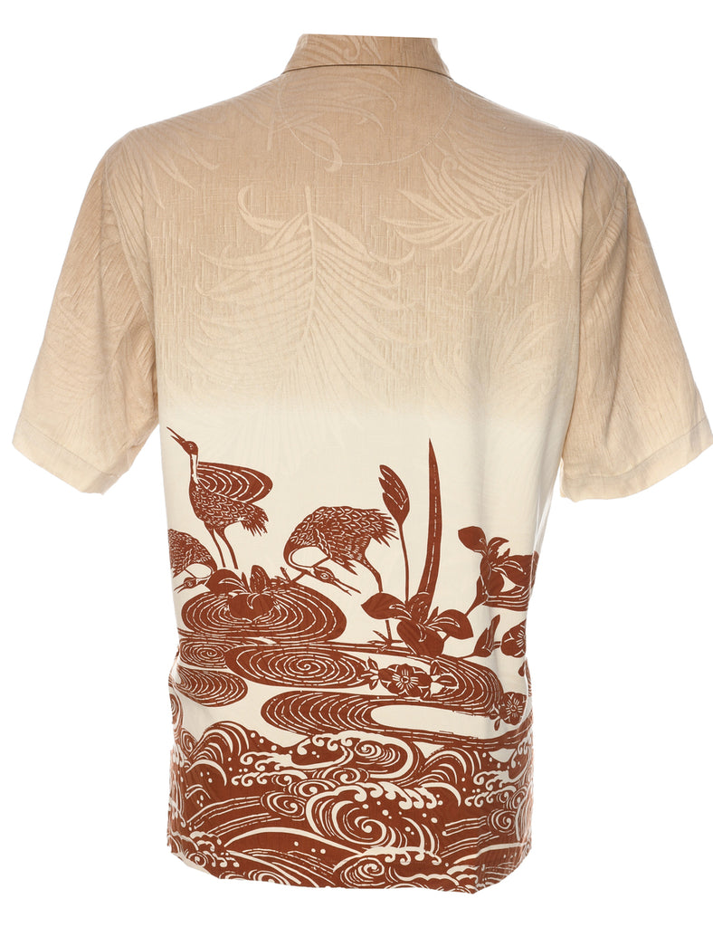 Silk Hawaiian Shirt - M