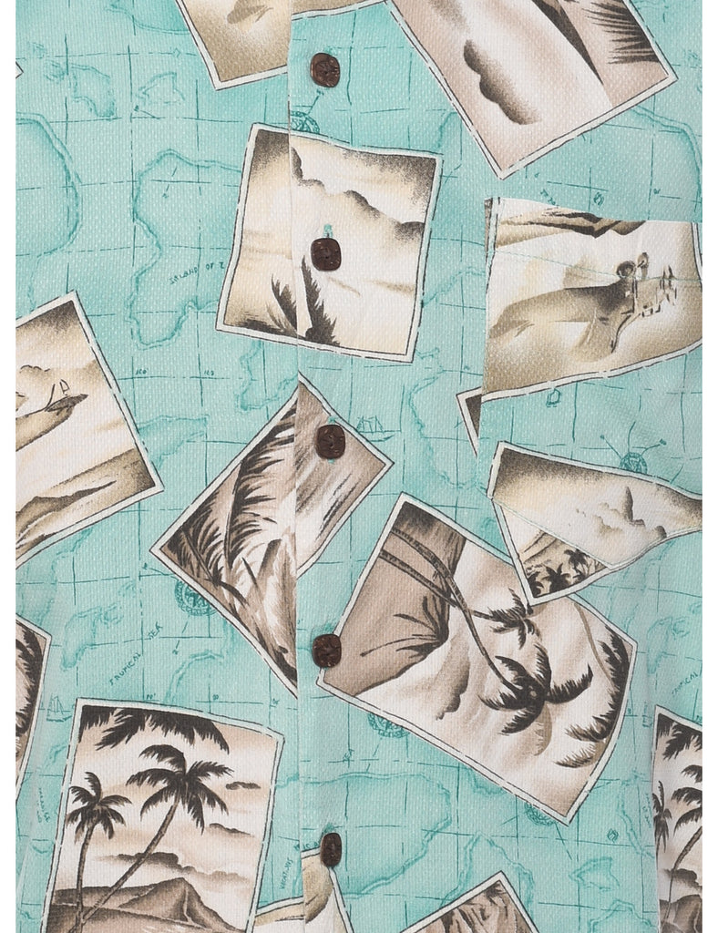 Silk Hawaiian Shirt - L