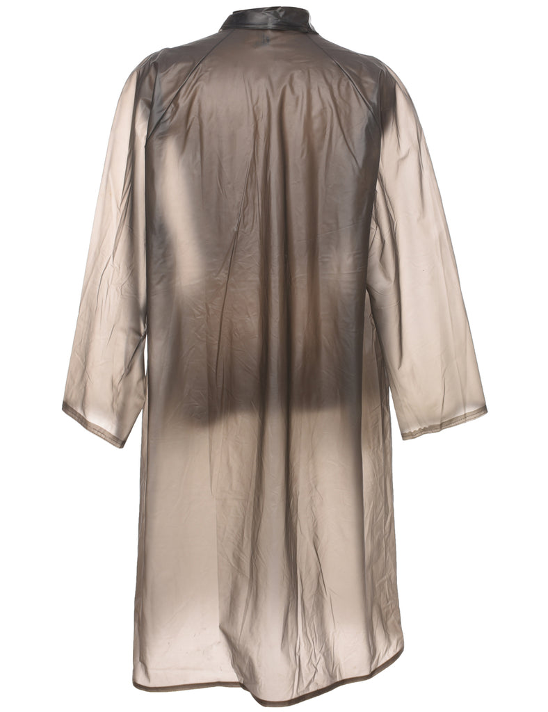 Single Breasted Sheer Raincoat - XL