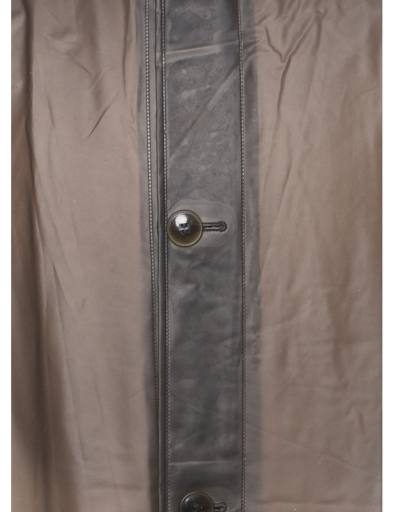 Single Breasted Sheer Raincoat - XL