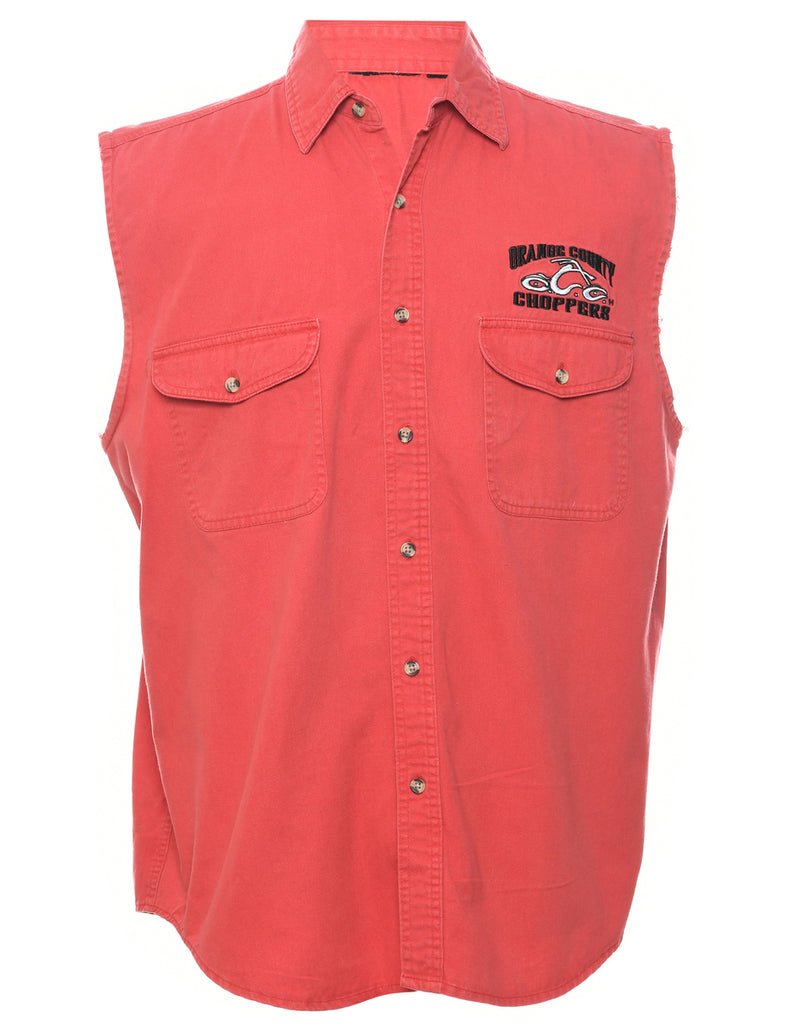 Sleeveless Denim Shirt - S