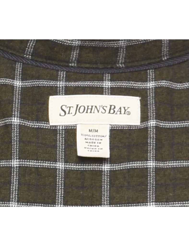 St John's Bay Checked Shirt - M