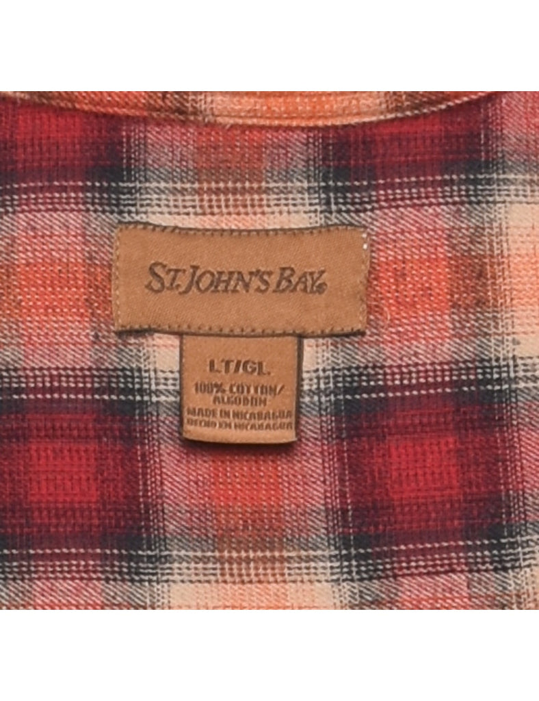 St John's Bay Checked Shirt - L