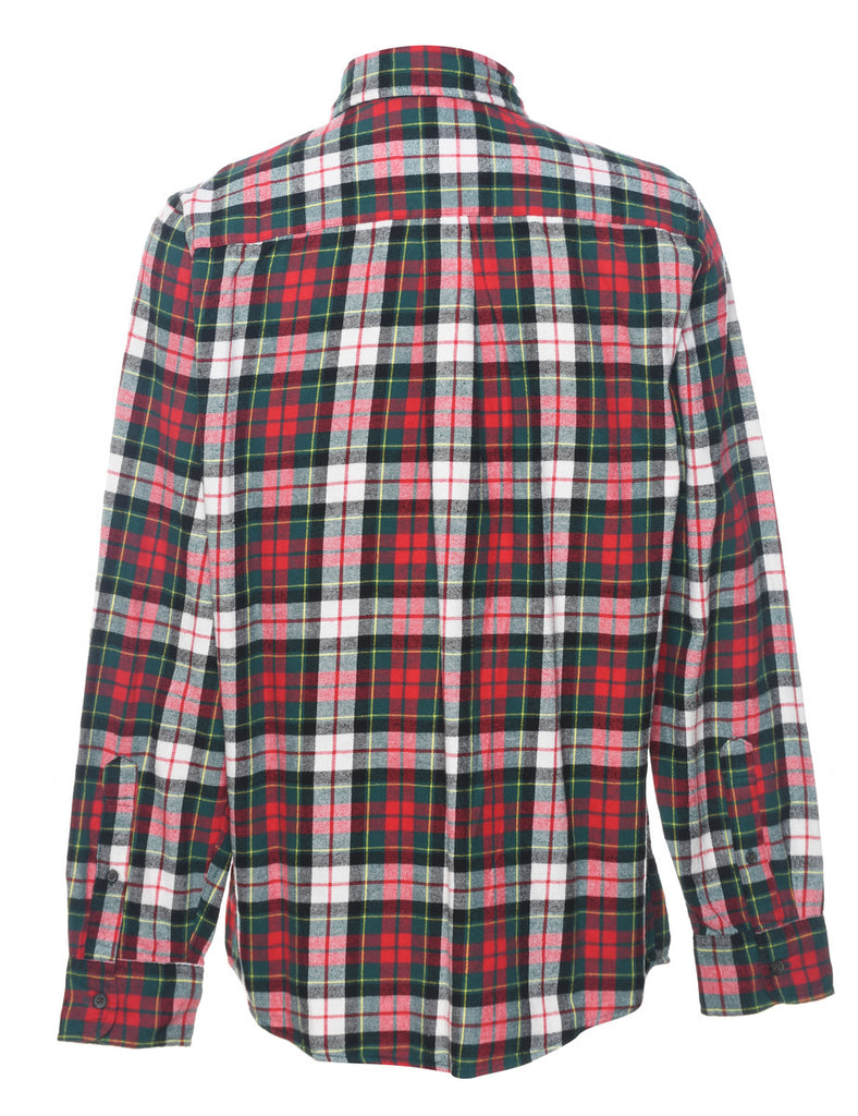 St John's Bay Plaid Multi-Colour 1990s Shirt - S