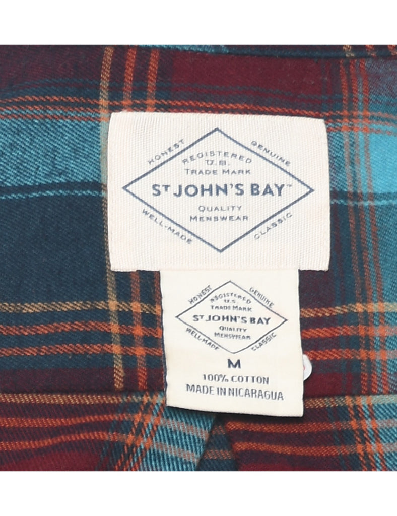 St John's Bay Plaid Shirt - M