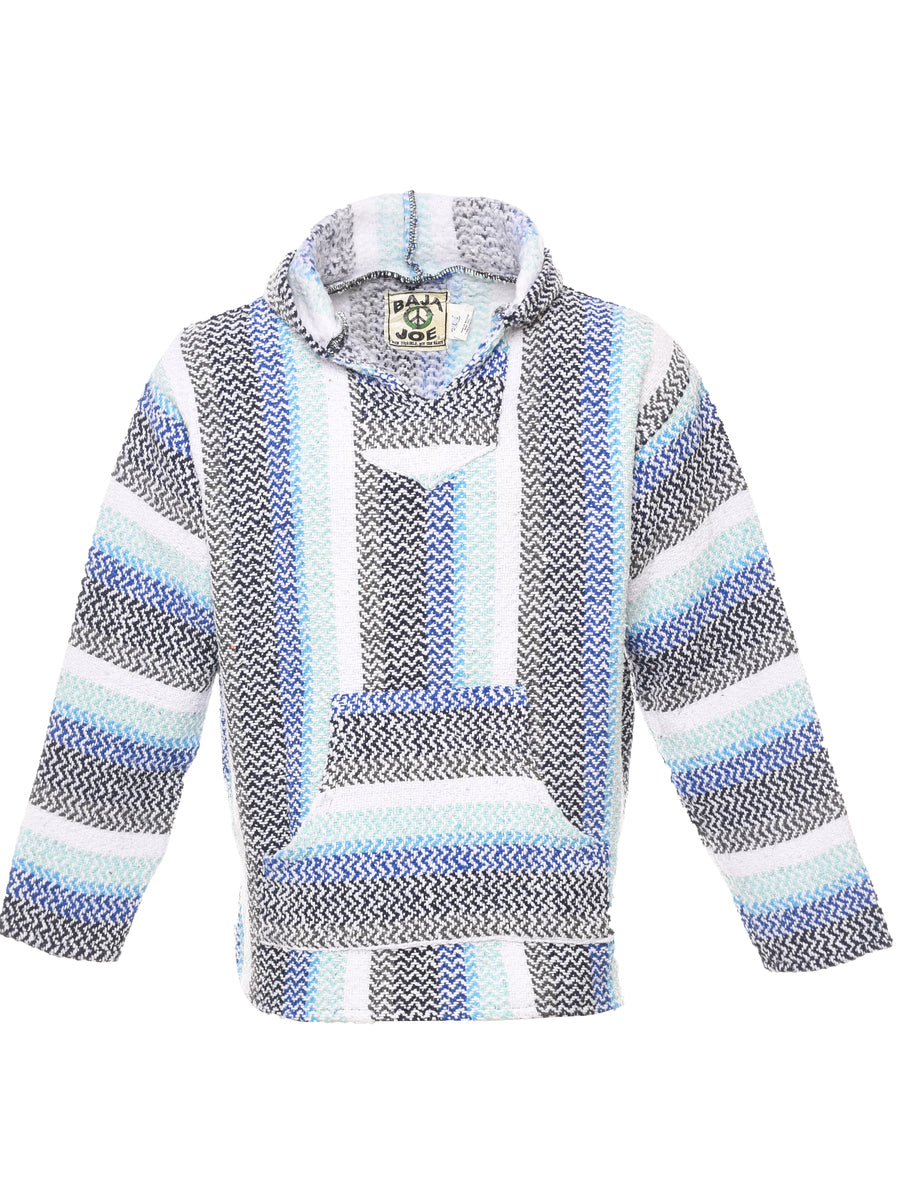 Striped Baja Hoodie L