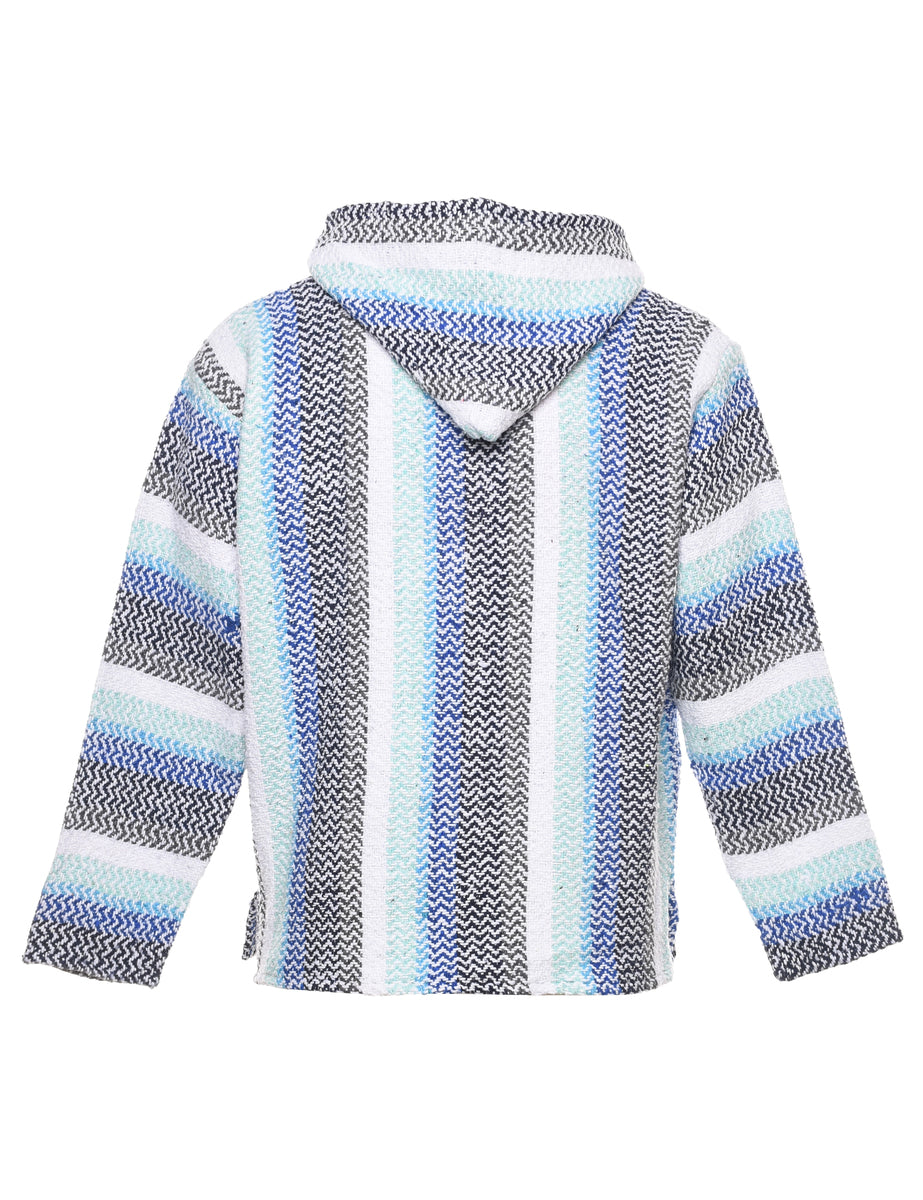 Striped baja hoodie best sale