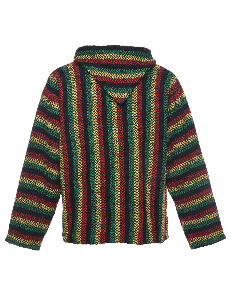 Striped baja hoodie sale