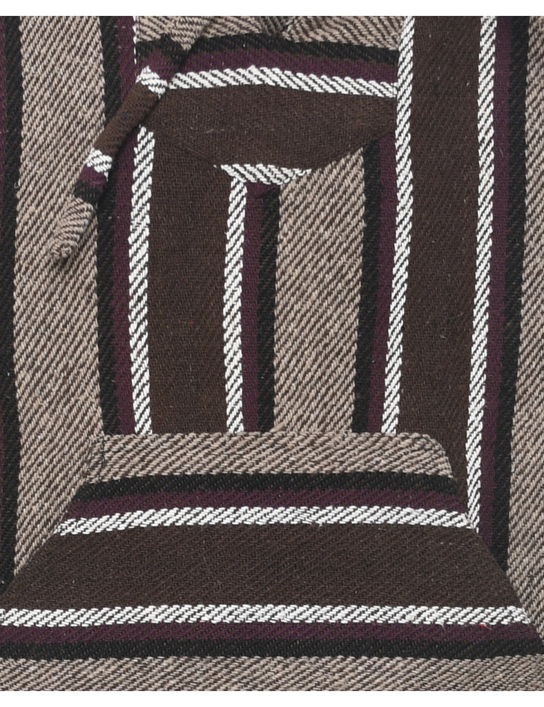 Striped Baja Hoodie - L