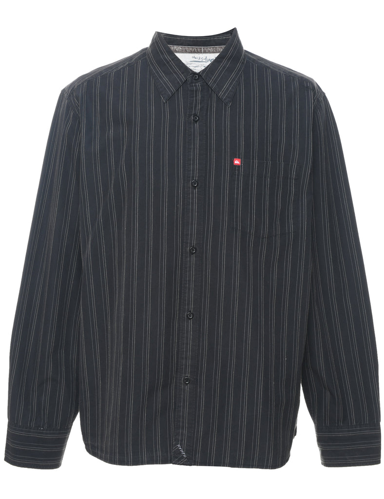 Striped Black Shirt - L