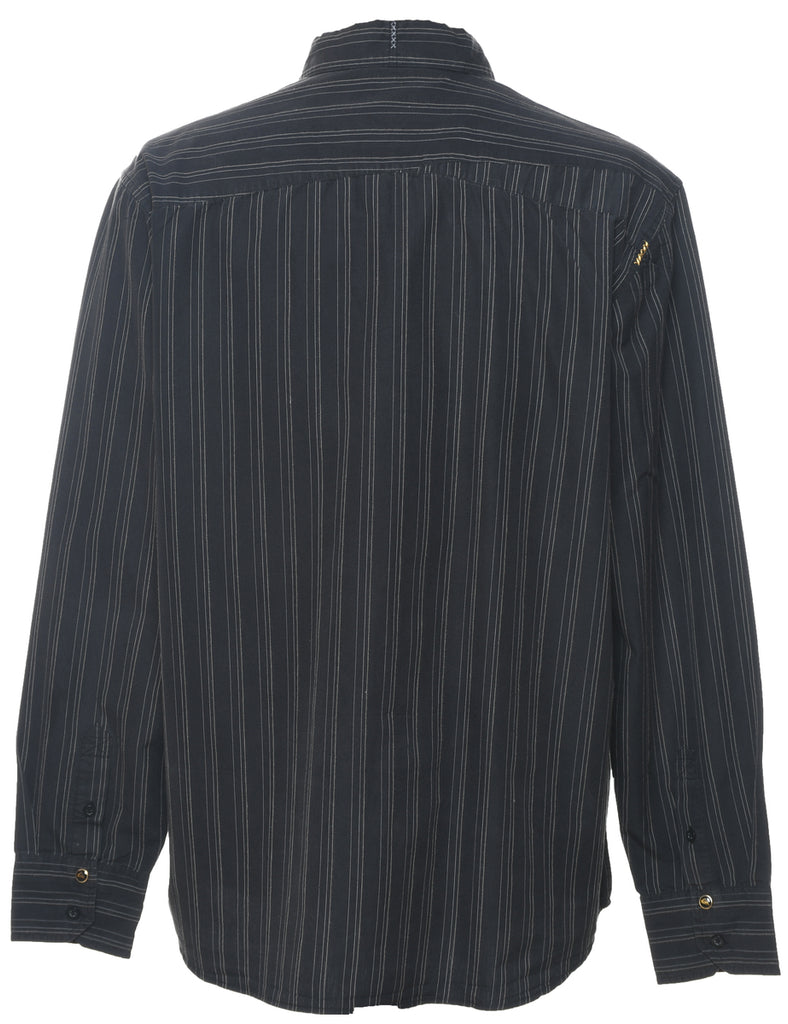 Striped Black Shirt - L