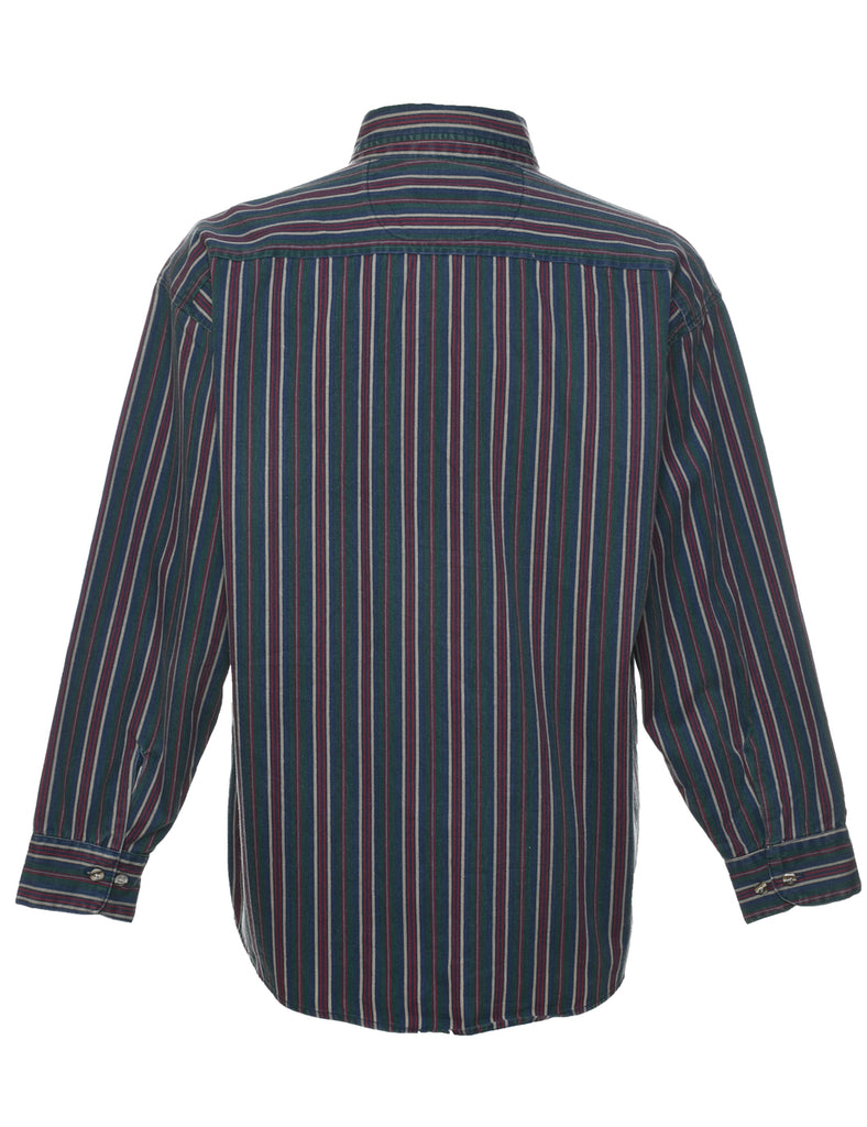 Striped Denim Shirt - M