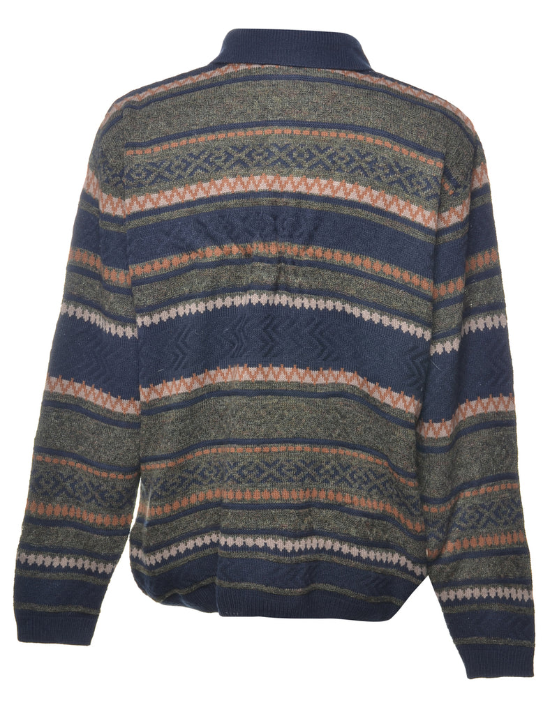 Striped Multi-colour Jumper - L