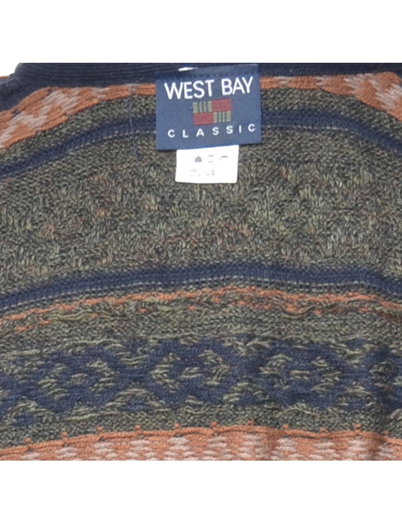Striped Multi-colour Jumper - L