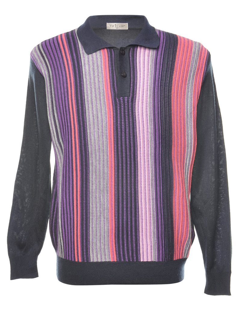 Striped Pattern Jumper - M