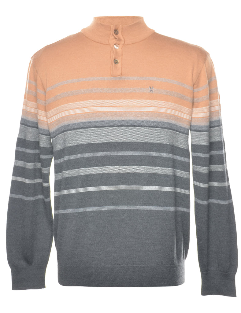 Striped Pattern Jumper - L