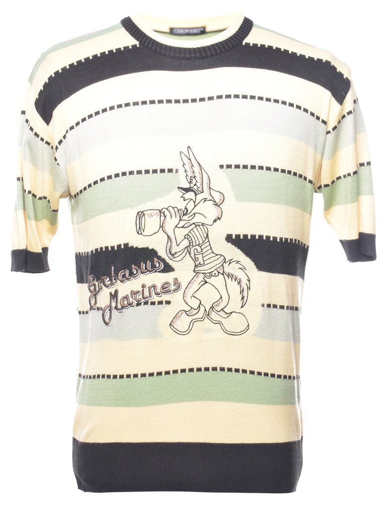 Striped Pattern Jumper - M