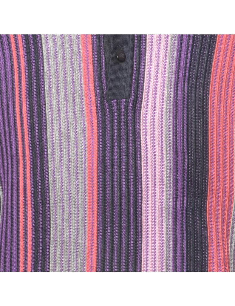 Striped Pattern Jumper - M