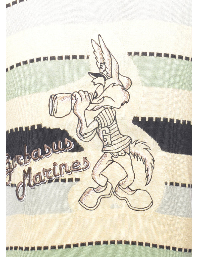 Striped Pattern Jumper - M