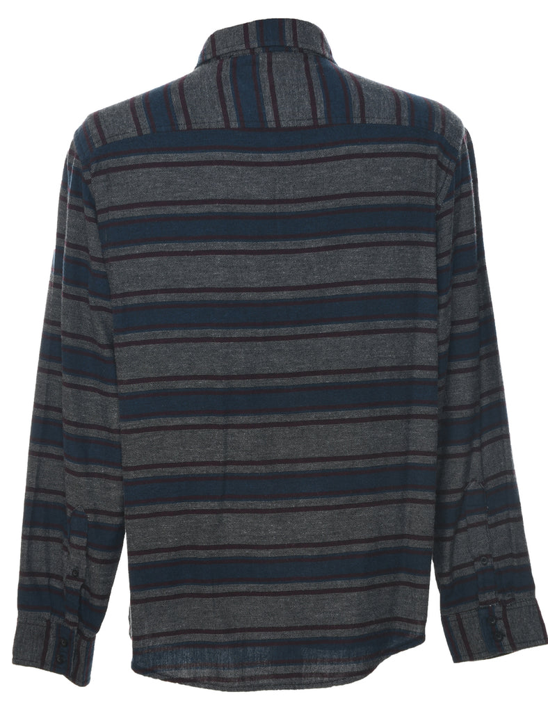 Striped Pattern Shirt - L