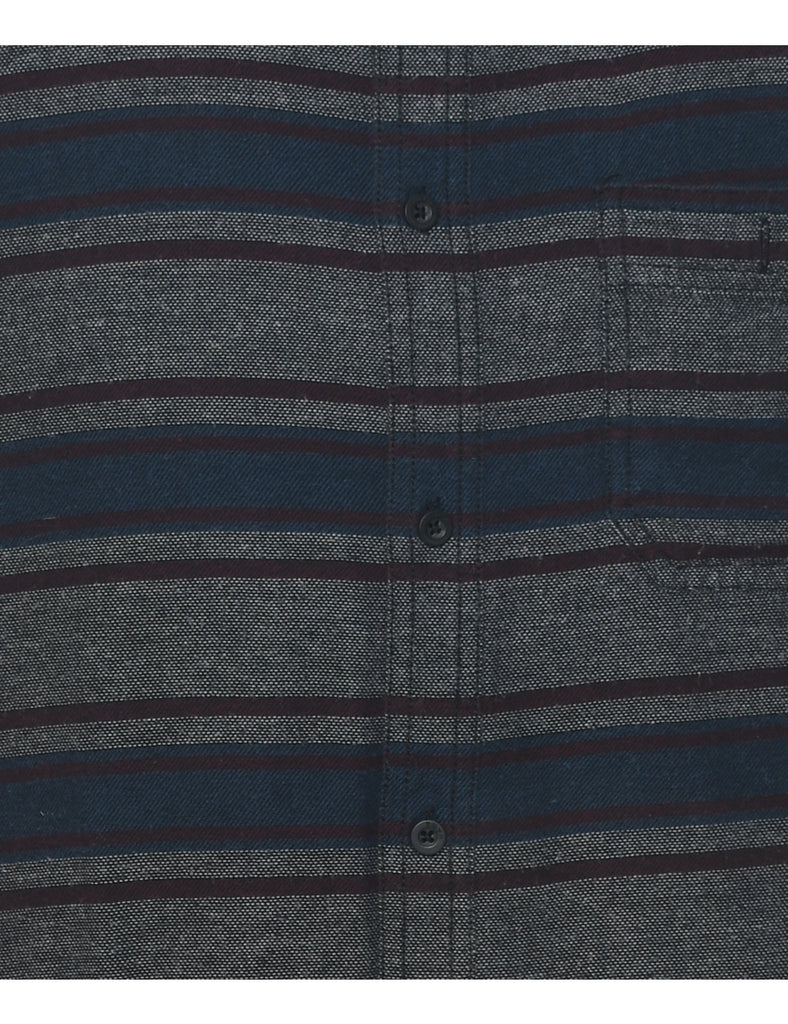 Striped Pattern Shirt - L