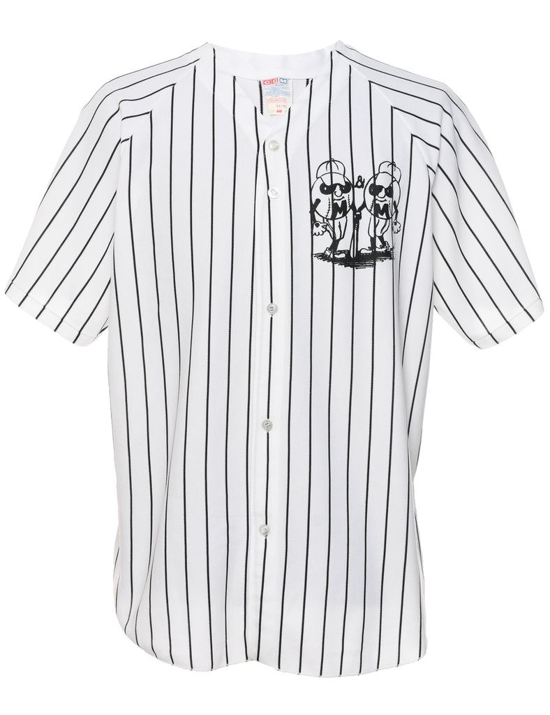 Striped Printed T-shirt - XL