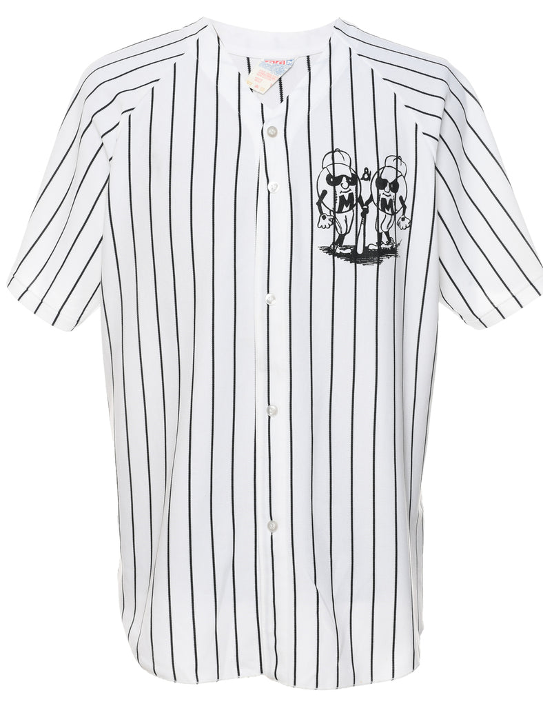Striped Printed T-shirt - XL