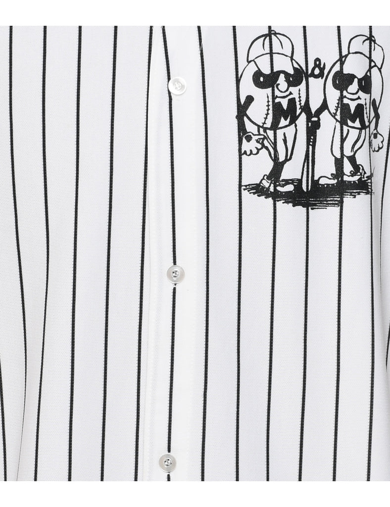 Striped Printed T-shirt - XL