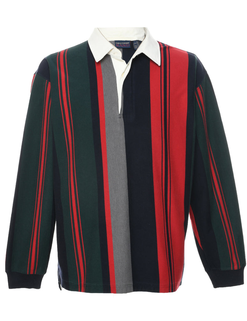 Striped Rugby Shirt - L