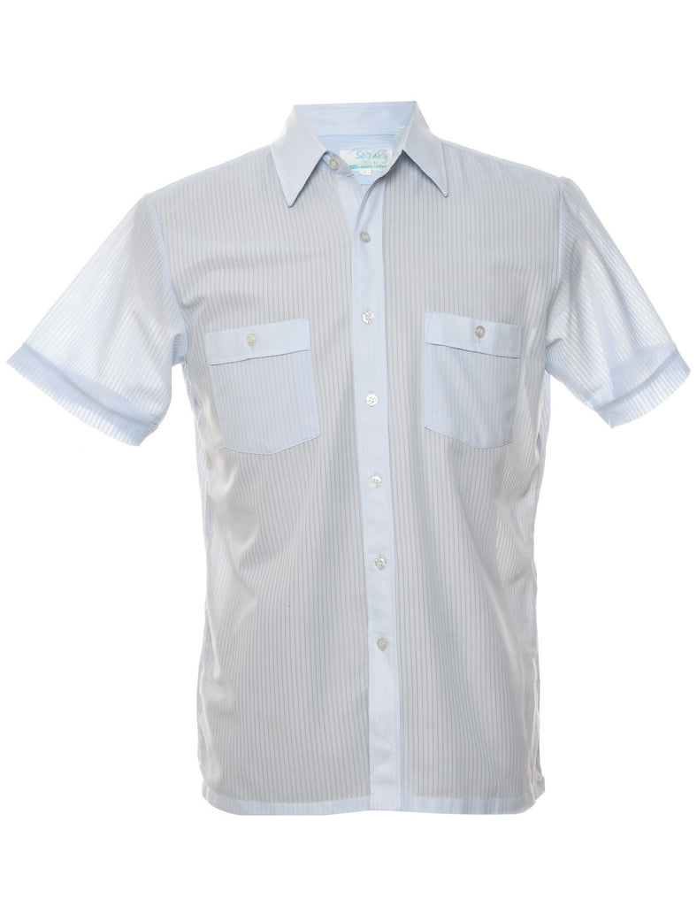 Striped Short Sleeved Shirt - M
